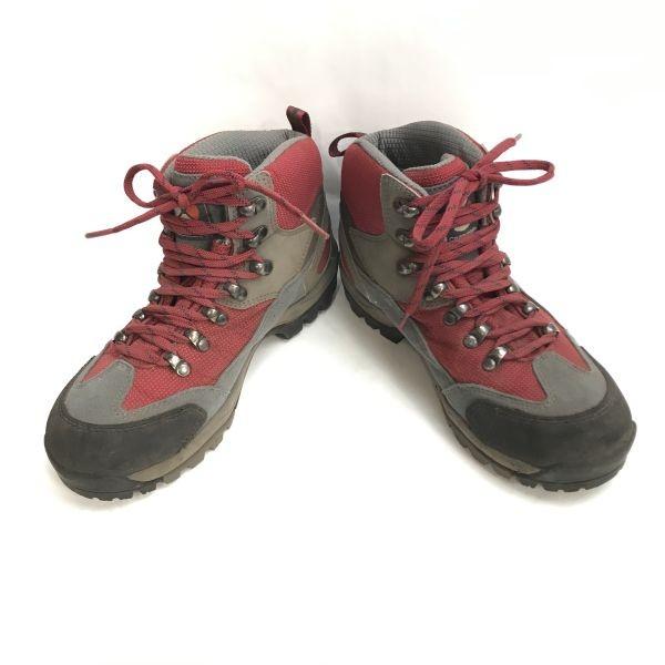 Треккинговые ботинки Caravan GORE-TEX 23.5EEE серый красный походные уличные(ИСПОЛЬЗОВАЛ)