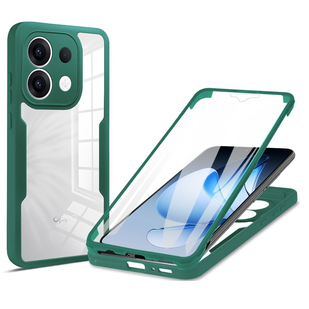 Для Oppo Reno13 5G (Глобальный) Чехол Акрил + ТПУ Прозрачный Чехол для Телефона с PET-пленкой для Экрана