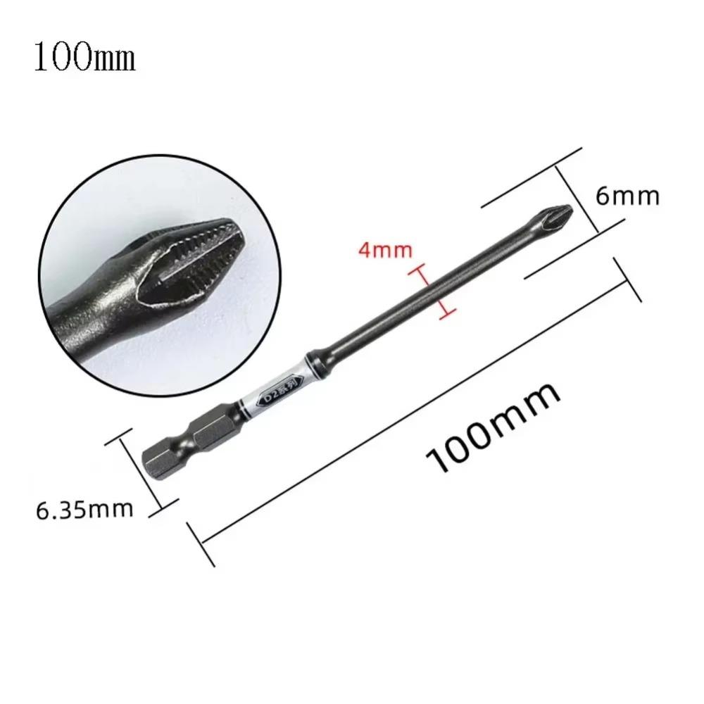 Impact Resistant Driver Bit Wear-resistant Screwdriver Batch Head Portable Phillips Bit