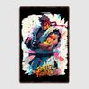 Abstract Street Fighter Wall Sign Metal Poster Garage Room Wall Decoration Cinema Living Custom Tin Vintage Home Decor