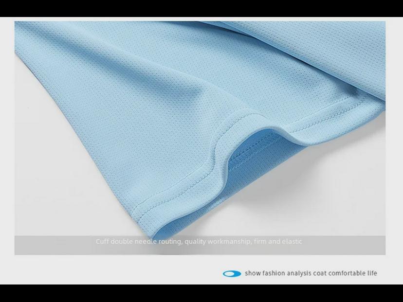 Мужская футболка Gradient Quick-Dry Ice Silk Mesh с короткими рукавами, дышащая, тренд лета 2023 года.