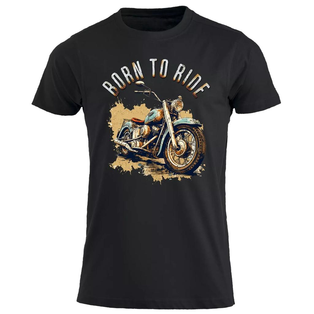 Natural Cyclist T-Shirt Motorcycle T-Shirt Motorcycle Bike Helicopter Cafe Racing Summer Men Women