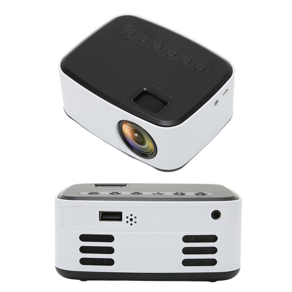Мини-проектор черный белый HD 1080P портативный уличный домашний кинотеатр проектор для смартфона планшета