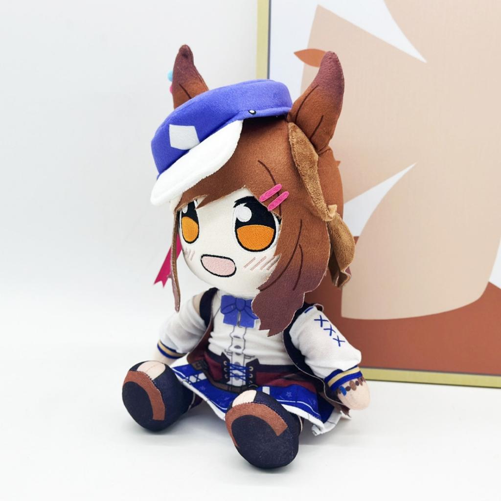 Кавайная плюшевая игрушка Uma Musume Персонаж аниме Pretty Derby Мачикане Таннхаузер Плюшевая игрушка Мягкая набивная кукла Подарок на день рождения для фанатов