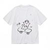 Women's Breathable Classic T-Shirt Playful Sea Stars with Headphones Design Tee