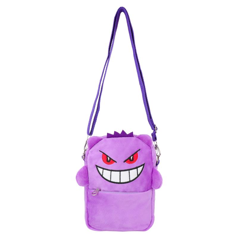 Cute Plush Backpack With Cartoon Dolls Pikachu Gengar Snorlax And More Fun Stuffed Animal Shoulder Bag For Kids