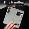 Premium PU Leather Flip Case With Side Window Galaxy Z Fold8 Fold7 Fold6 Fold5 Shockproof Stand Magnetic