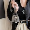 Bohemian Rhinestone Mini Crossbody Bag - Versatile Fashionable Handheld Drawstring Bag 2024