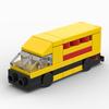 Building Block Ambulance Express Transporter Truck School Bus Flat Trailer Assembled Model Compatible