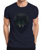 Wolf Head Rune Wreath Norse Wolf Mystic Gothic Fantasy Viking Unisexs Tshirt