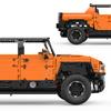 1:10 Classic Off-Road Vehicle Model Building Block Building Set, Moc Model Ornaments Educational Toys, Static Car Model Gifts
