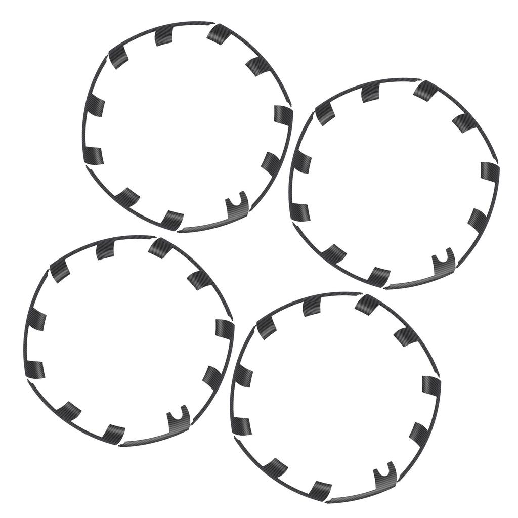 21 Inch Wheel Rim Protector Guard Scratch Resistant Hubcap Rim Patch Replacement for Performance