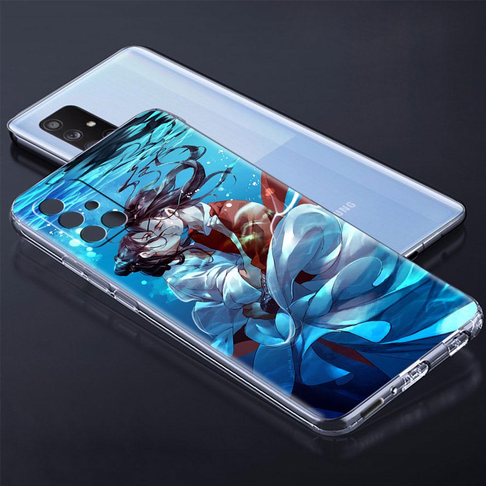 Soft Phone Case For Samsung Galaxy A51 A21s A71 A12 A31 A52 A41 A32 A02s A11 A72 A42 Clear Back Cover Chinese Tian Guan Ci Fu