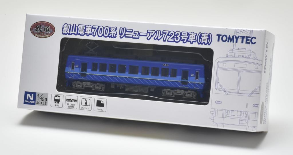 TOMYTEC Railway Collection Eizan Railway 700 Series Renewal Car 723 Blue Diorama Supplies No.
