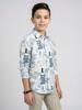 Boy Smart Fit Navy Blue Shirt