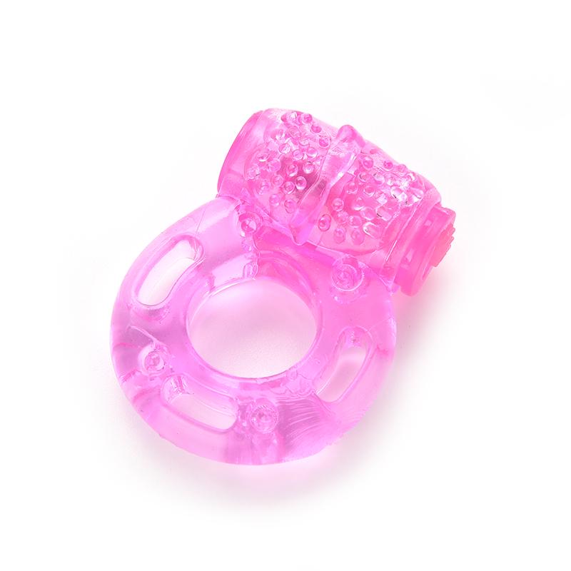 1PC with Clitoral Stimulator Clit and Penis Universal Vibrating Waterproof Vibrator Cock Ring