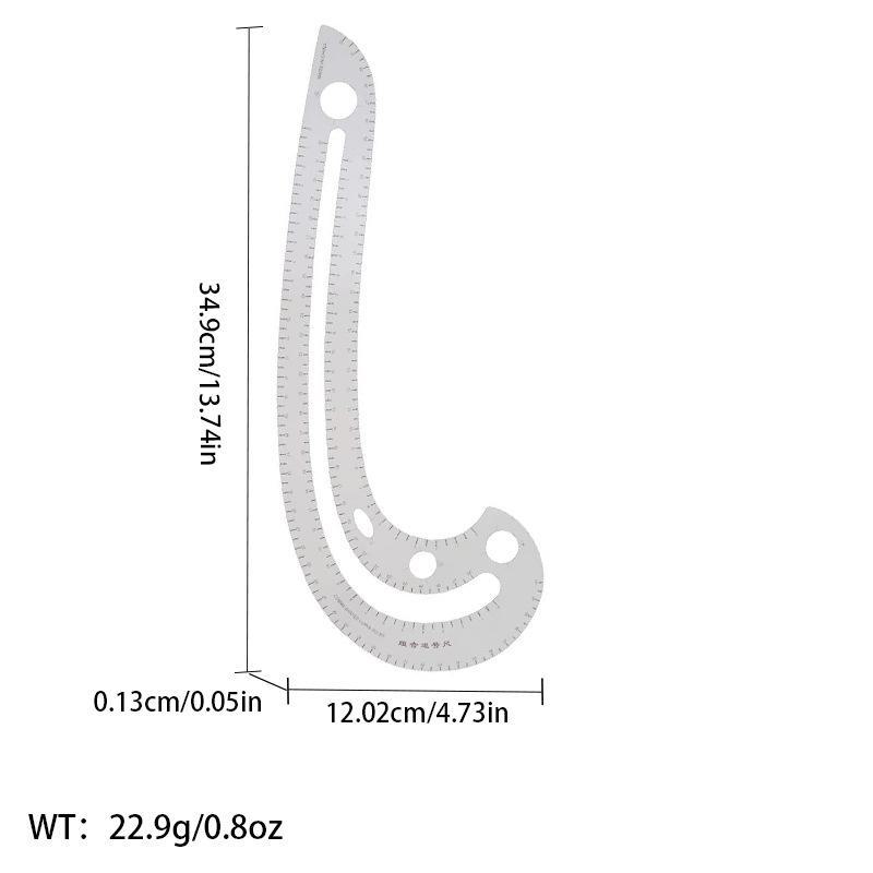 Многофункциональная линейка для создания выкроек одежды: Швейный инструмент для точной резки по кривой