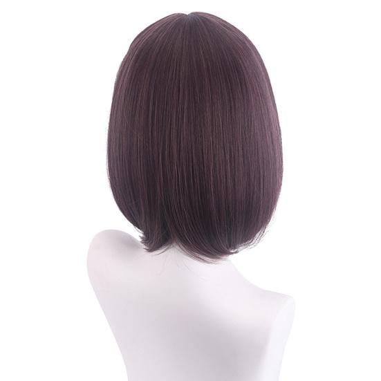 Cosplay Wig Smooth Simulated Fluffy Soft Short Shinonome Role Play Full Coverage Light Purple Ena Wig with
