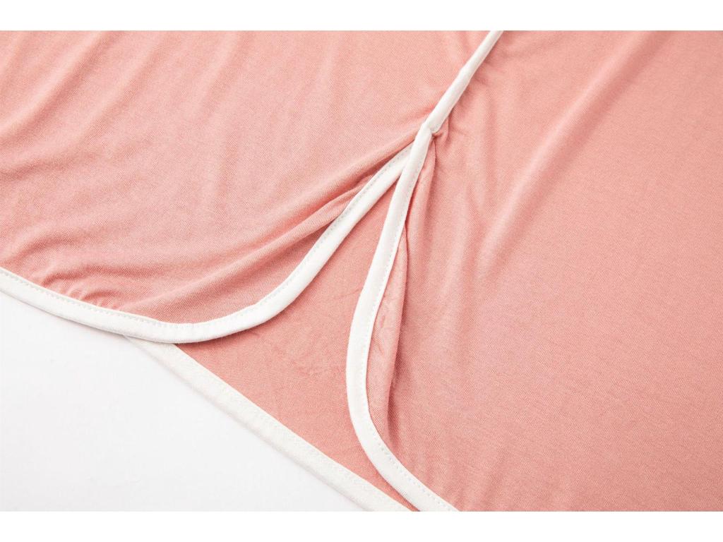 Женское модальное летнее платье - С коротким рукавом, Однотонное, Свободного кроя, Универсальное для дома или улицы