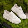 2024 Дизайнерская обувь для мужчин Повседневная обувь из натуральной кожи Белые дышащие плоские кроссовки для скейтбординга Уличные крутые кроссовки на шнуровке