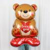 Love Bear с воздушным шаром, романтическая вечеринка ко Дню святого Валентина, признание, предложение, годовщина, вечер сюрпризов, реквизит