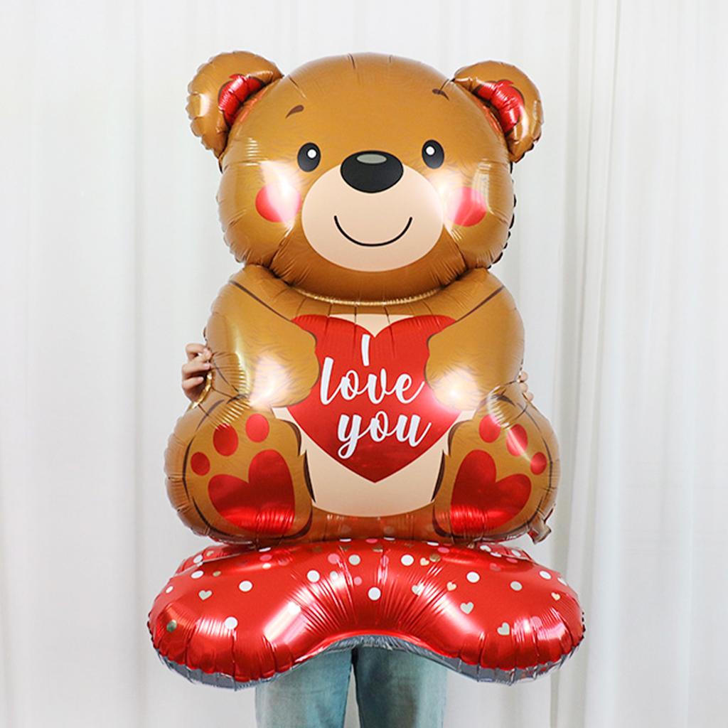 Love Bear с воздушным шаром, романтическая вечеринка ко Дню святого Валентина, признание, предложение, годовщина, вечер сюрпризов, реквизит