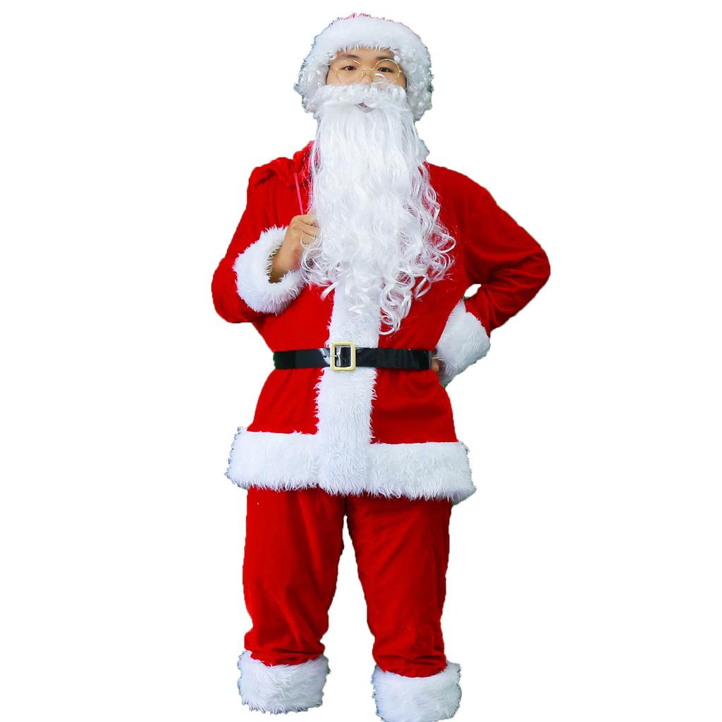 Рождественский костюм Костюм для взрослых мужчин Рождественский костюм для выступлений