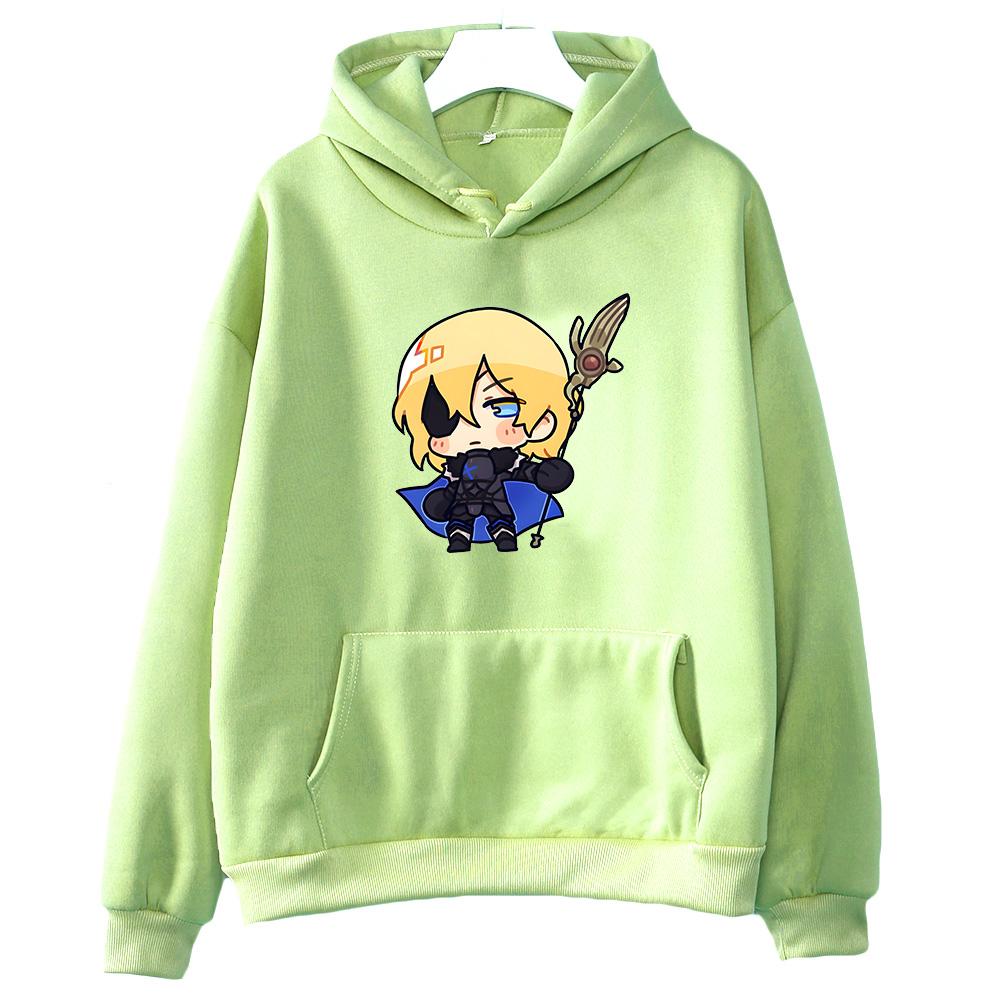 Японский аниме унисекс с капюшоном синий огонь удобный флисовый свитшот длинный рукав Harajuku одежда Kawaii Hoody