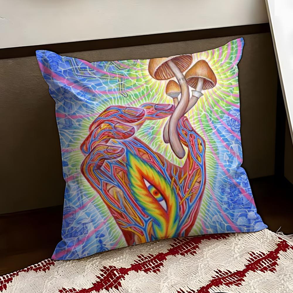 AAlex GreyS Art Cushion Cover Reversible Soft Durable Pillow Cover Home  Car MultiScene Use for Daily Comfort