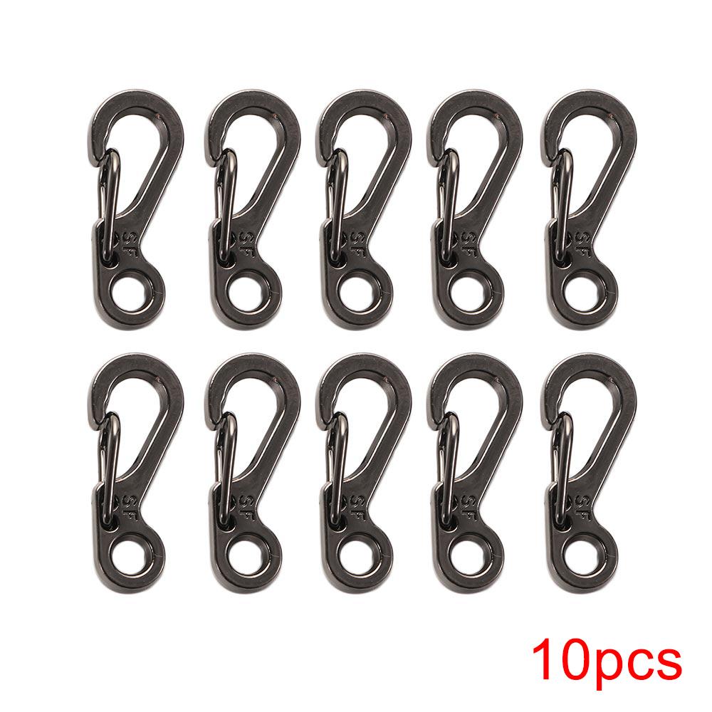 10/20 шт. Мини-карабины для выживания на открытом воздухе, рюкзак с застежкой-крючком, брелок для ключей, EDC, небольшие подвесные тактические принадлежности для кемпинга
