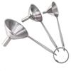 Stainless Steel Funnels With Cleaning Brush Small Funnel Set For Transferring Essential Oils Liquid Fluid Spice