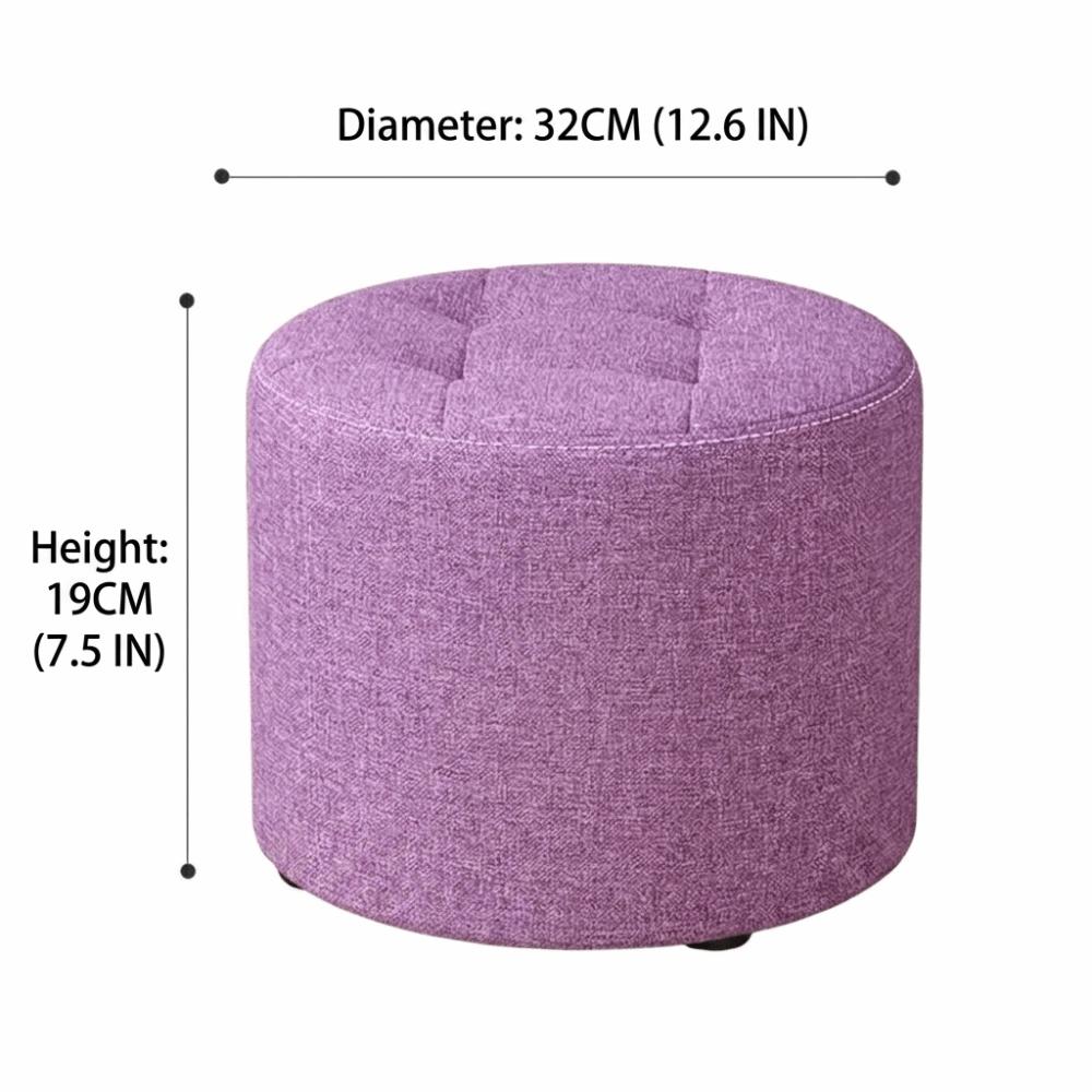 Portable Sitting Pier Soft Foot Stool Space Saving Vanity Stool Bedroom