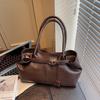 Сумка большой вместимости женская 2025 новая осень и зима легкая роскошь нишевая высококлассная ретро на плечо сумка-тоут для поездок на работу