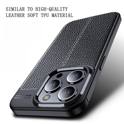 Роскошный аналогичный кожаный чехол для телефона для IPhone 15 14 13 12 Pro Max Plus Samsung S22 23 24 с защитным противоударным чехлом для объектива