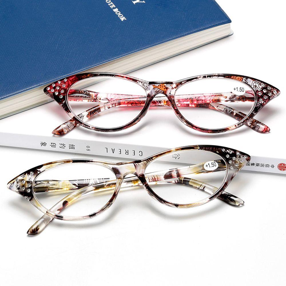 Floral Rhinestones Presbyopia Glasses Women Reading Glasses Hyperopia Eyewear Computer Eyeglasses