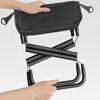 Портативный складной стул Застежка-молния Сверхлегкий складной стул Компактный дизайн Кемпинг Путешествия Рыбалка Пеший туризм