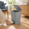 Kitchen Trash Can Slim Can with Pedal Step Design Touchless Odor Proof Wastebasket Waterproof for Bathroom Garbage Bin Narrow Waste Basket Toilet