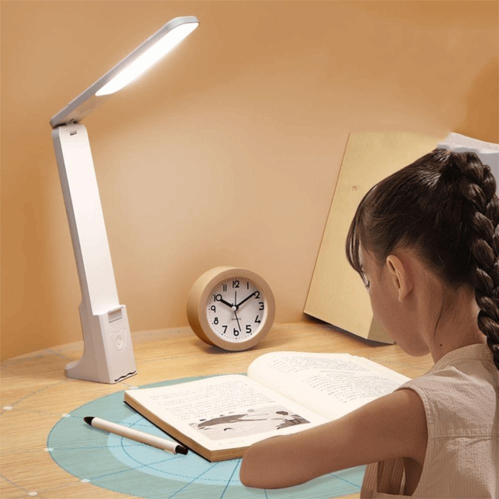 Светодиодная настольная лампа с USB-зарядкой, регулируемая под разными углами, настольный светильник, прикроватная лампа для учебы