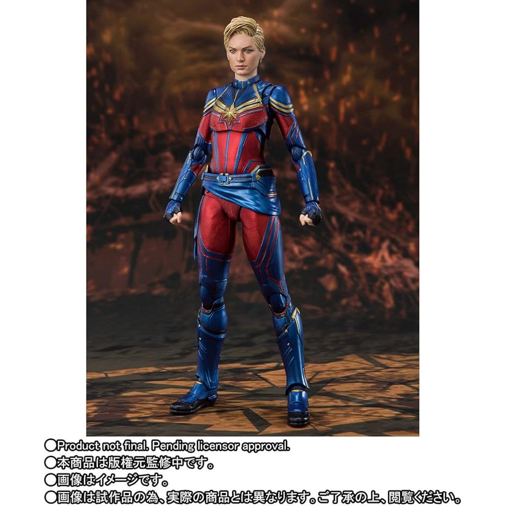 Bandai S.H.Figuarts Капитан Марвел Мстители Финал Фигурка Действия Коллекционная Игрушка