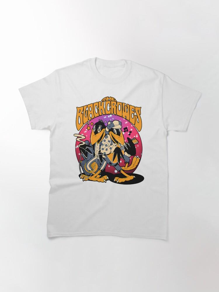 The Black Crowes Southern Rock Band Cartoon Crows Playing Music Classic T-Shirt