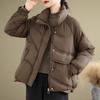 Women Autumn Spring Winter Casual Loose Oversized Cotton Padded Jacket Coat Outerwear