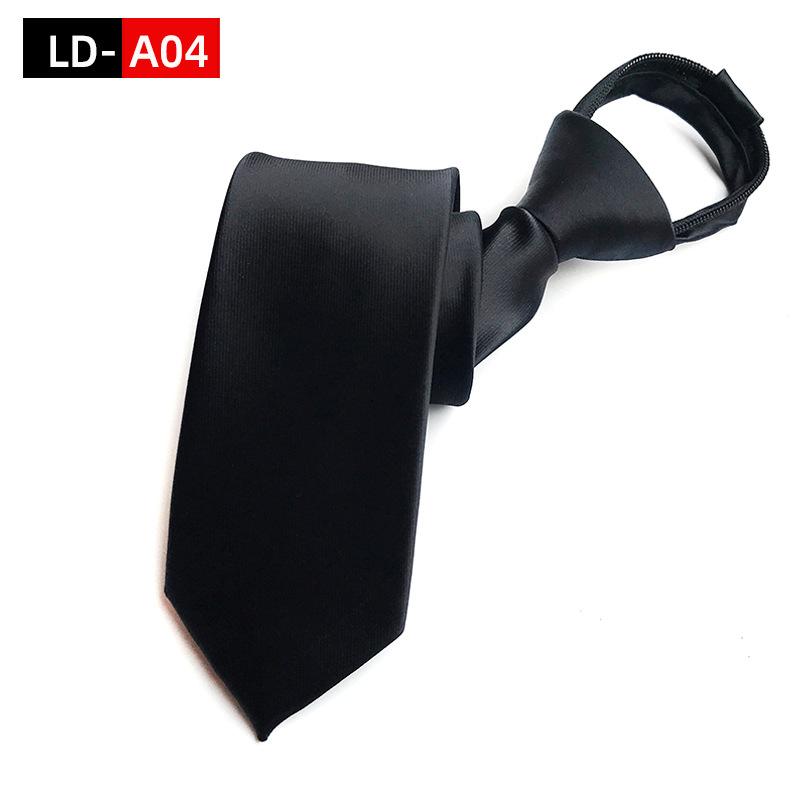Мужской деловой галстук 8 см, галстук на молнии, ленивый свободный узел, западные украшения