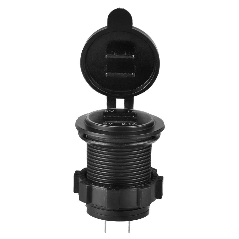 Waterproof Dual USB Charger Socket Power Outlet 3.1A With LED Indicator for Car Boat Mobile
