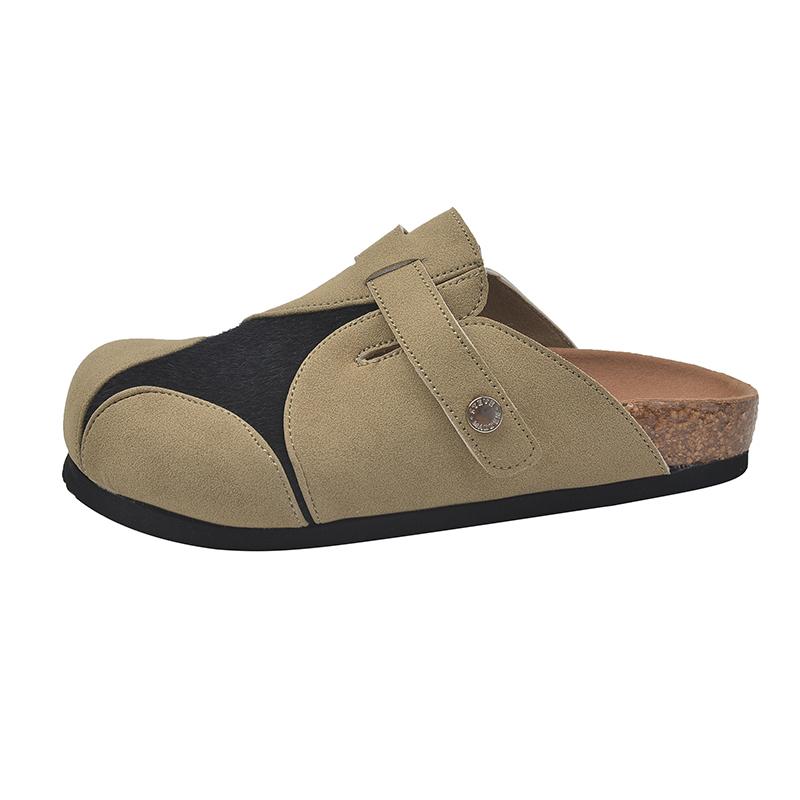 Модные новые туфли на плоской подошве для женщин 2024 года, мягкие кожаные мокасины с липучками, удобные женские туфли, тапочки