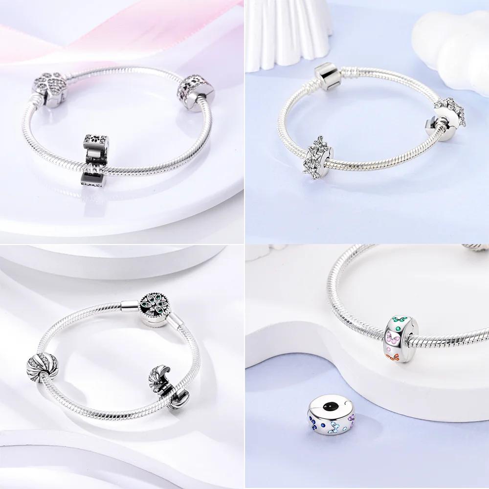 Изысканный цвет Стрекоза Отпечаток лапы Чешуя дракона Клипса Шарм Разделитель Медная бусина Подходит для оригинального ожерелья браслета DIY Подарок Женщинам