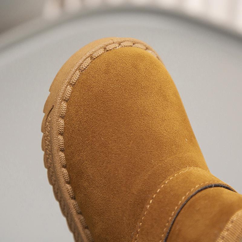 Children's Snow Boots Winter New Girls Fleece Warm Cotton Boots Boys Thickened Short Boots