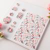 Бумага с водным переносом для глины для DIY-серьг из глины, Цветочный лист для переноса на глину, Бумага с цветами для керамической эмали, Декаль