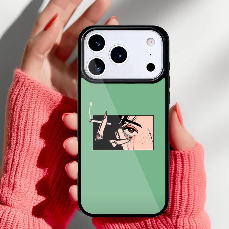 Pop art Anime Girl Aesthetic Phone Case for iPhone 17 Air 16e 15 14 13 Pro Max Back Cover for 12 11 Pro Coque