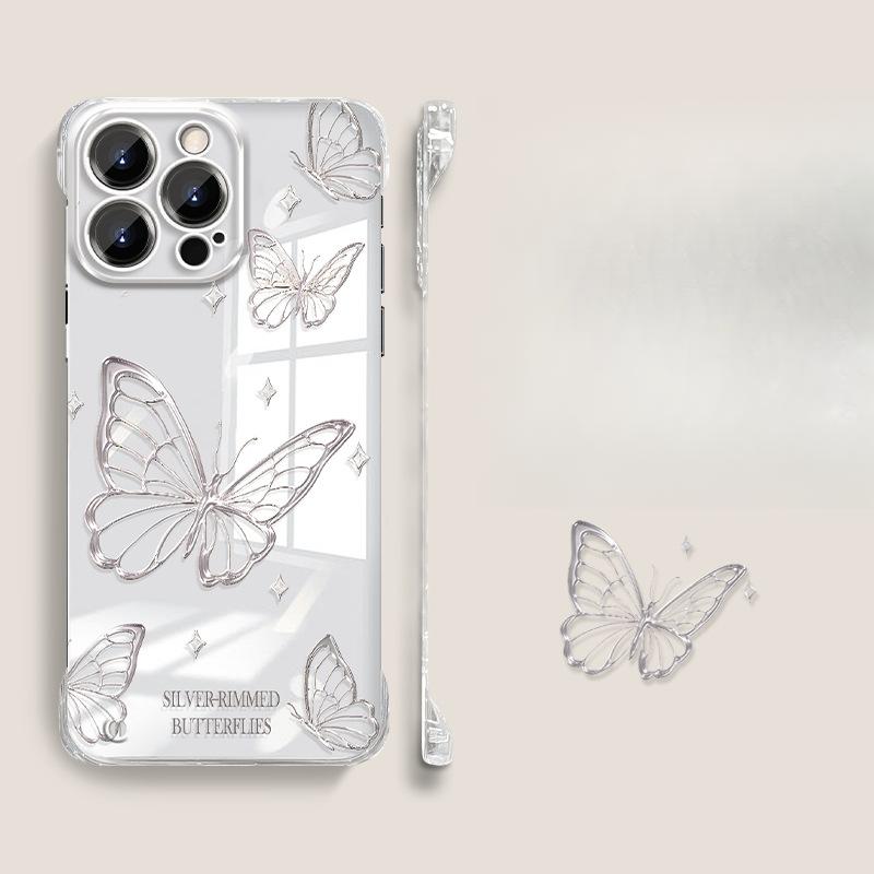 Чехол для мобильного телефона Apple 15 прозрачный, ультратонкий, безрамочный, 13, с эффектом голого металла, X