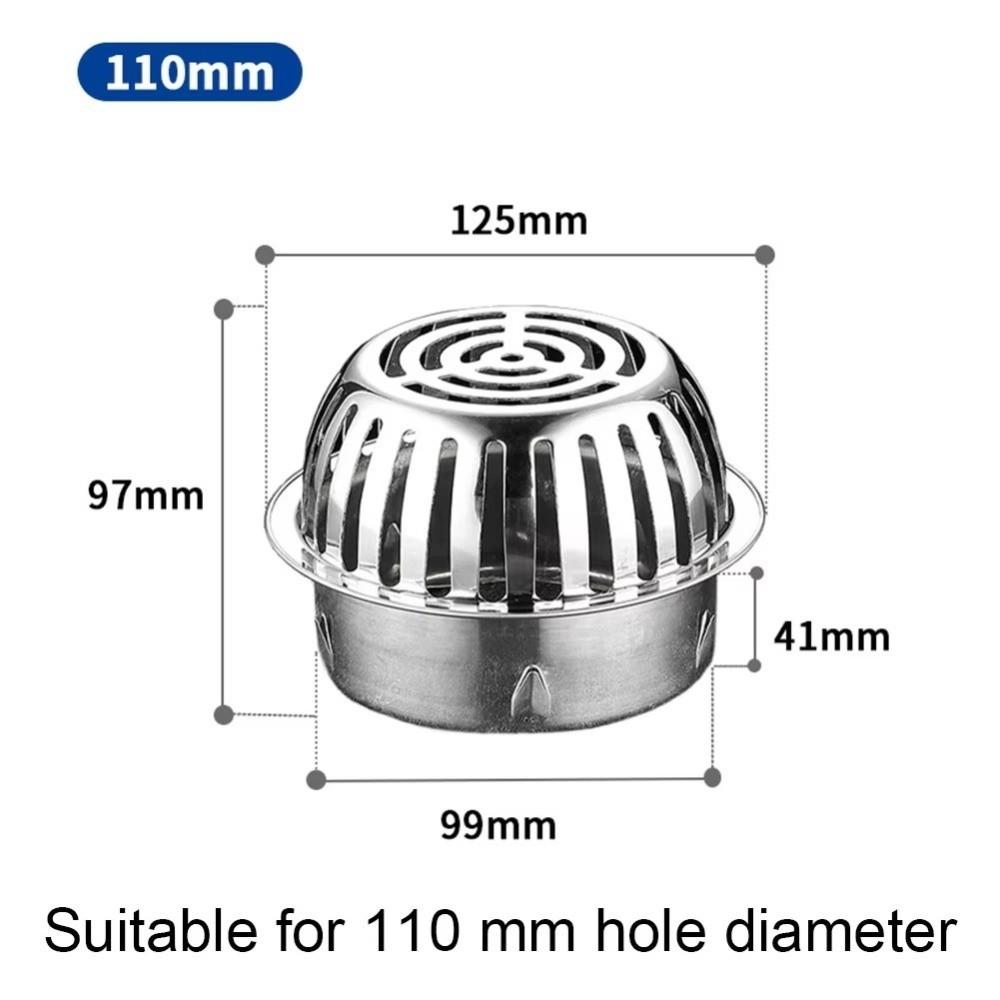 Stainless Steel Drain Cover Anti-Clog Drainage Strainer New Filter Screen Cover Roof Drainage